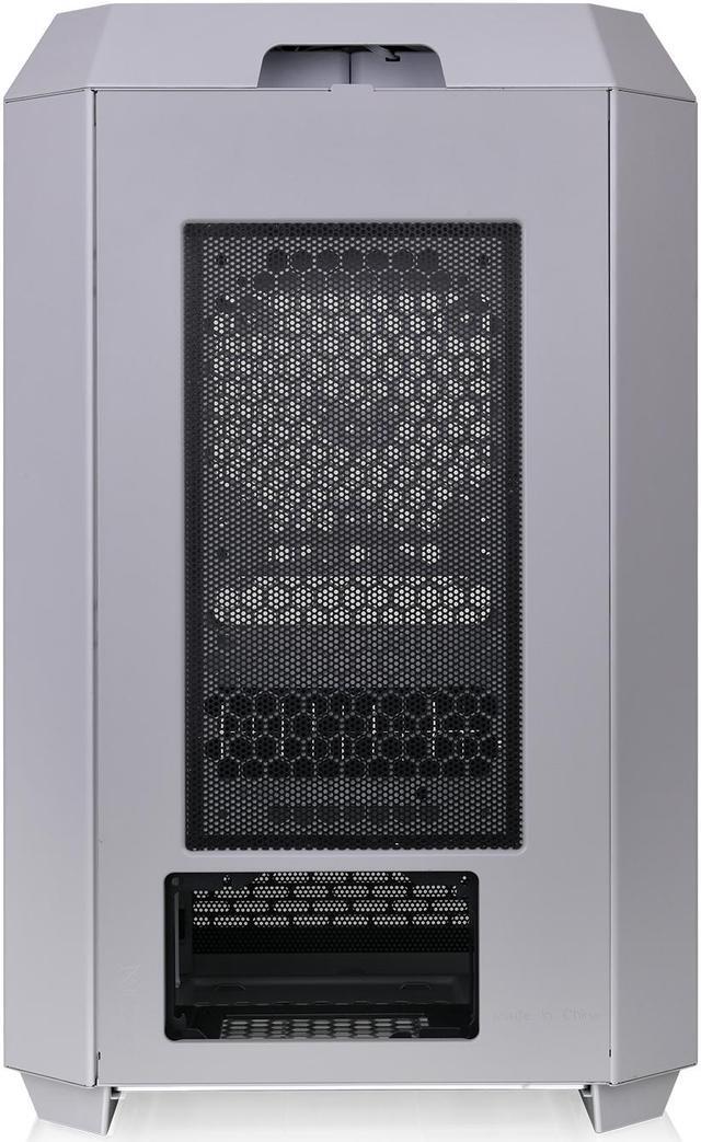 Alt view image 9 of 10 - Thermaltake Tower 300 Limestone Micro-ATX Case; 2x140mm CT Fan Included; Support Up to 420mm Radiator; Horizontal display capable with optional Chassis Stand Kit/Optional LCD Kit; CA-1Y4-00SIWN-00