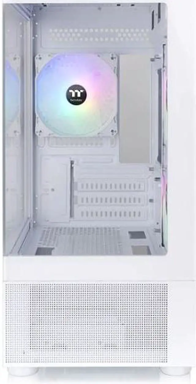 Alt view image 3 of 7 - Thermaltake View 170 TG ARGB Snow Micro-ATX Case; 3x120mm ARGB Fans included; Supports Up to 280mm Radiator; Front & Side Dual Tempered Glass Panel; CA-1Z4-00M6WN-00; 3 Year Warranty