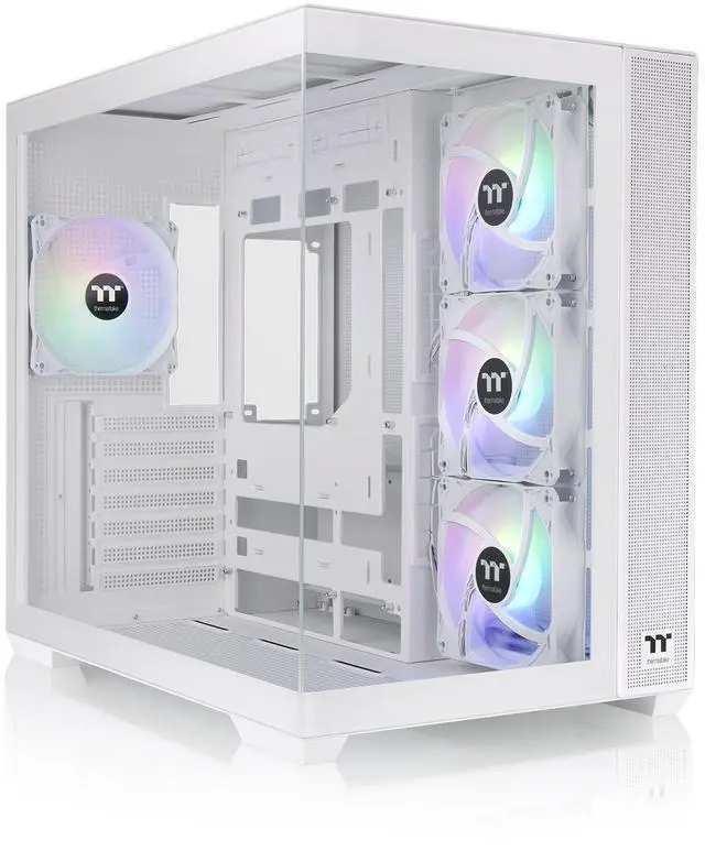 Main image of Thermaltake View 380 TG ARGB Snow ATX Case; 4x120mm ARGB Fans Included; Supports Hidden-Connector Motherboard; Front & Side Dual Tempered Glass Panel; CA-1Z2-00M6WN-00; 3 Year Warranty