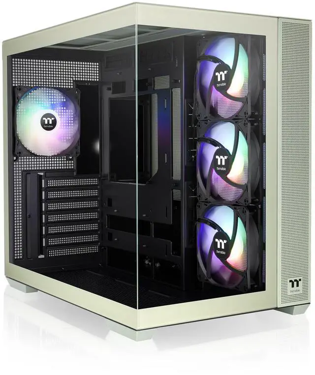 Main image of Thermaltake View 380 TG ARGB Matcha Green ATX Case; 4x120mm ARGB Fans Included; Supports Hidden-Connector Motherboard; Front & Side Dual Tempered Glass Panel; CA-1Z2-00M1WN-00; 3 Year Warranty