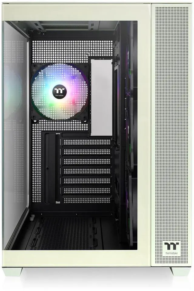 Alt view image 3 of 8 - Thermaltake View 380 TG ARGB Matcha Green ATX Case; 4x120mm ARGB Fans Included; Supports Hidden-Connector Motherboard; Front & Side Dual Tempered Glass Panel; CA-1Z2-00M1WN-00; 3 Year Warranty