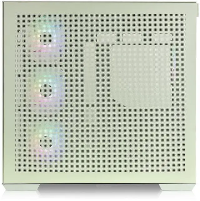 Alt view image 6 of 8 - Thermaltake View 380 TG ARGB Matcha Green ATX Case; 4x120mm ARGB Fans Included; Supports Hidden-Connector Motherboard; Front & Side Dual Tempered Glass Panel; CA-1Z2-00M1WN-00; 3 Year Warranty