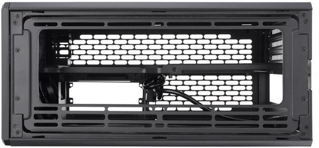 Alt view image 9 of 15 - Thermaltake TR100 SFF Chassis mITX Support 18.9 Liters PCIe 4.0 Riser Cable Included 360mm GPU Clearance 280mm Radiator Support Removable PCIe Bracket, Black, CA-11A-00S1NN-00