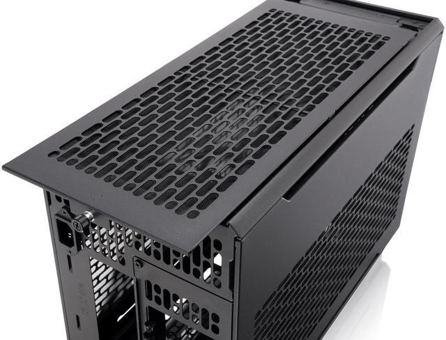 Alt view image 10 of 15 - Thermaltake TR100 SFF Chassis mITX Support 18.9 Liters PCIe 4.0 Riser Cable Included 360mm GPU Clearance 280mm Radiator Support Removable PCIe Bracket, Black, CA-11A-00S1NN-00