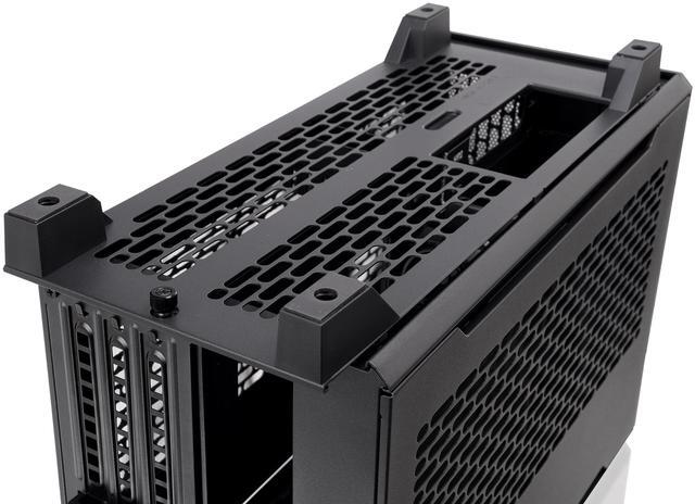 Alt view image 11 of 15 - Thermaltake TR100 SFF Chassis mITX Support 18.9 Liters PCIe 4.0 Riser Cable Included 360mm GPU Clearance 280mm Radiator Support Removable PCIe Bracket, Black, CA-11A-00S1NN-00