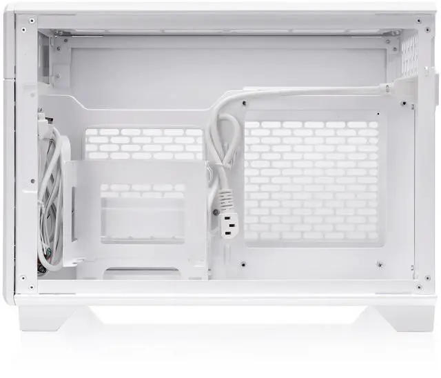 Alt view image 5 of 12 - Thermaltake TR100 SFF Chassis mITX Support 18.9 Liters PCIe 4.0 Riser Cable Included 360mm GPU Clearance 280mm Radiator Support Removable PCIe Bracket, Snow, CA-11A-00S6NN-00