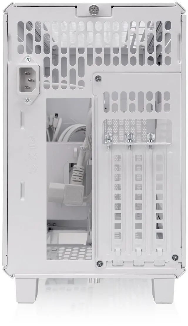 Alt view image 6 of 12 - Thermaltake TR100 SFF Chassis mITX Support 18.9 Liters PCIe 4.0 Riser Cable Included 360mm GPU Clearance 280mm Radiator Support Removable PCIe Bracket, Snow, CA-11A-00S6NN-00