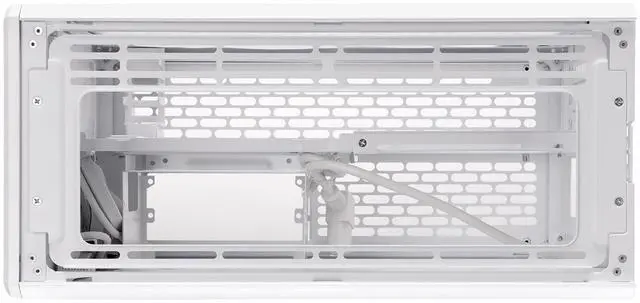 Alt view image 8 of 12 - Thermaltake TR100 SFF Chassis mITX Support 18.9 Liters PCIe 4.0 Riser Cable Included 360mm GPU Clearance 280mm Radiator Support Removable PCIe Bracket, Snow, CA-11A-00S6NN-00