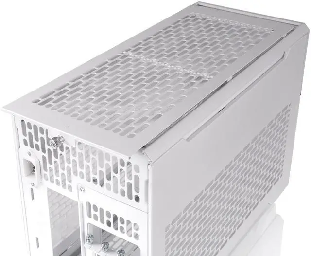 Alt view image 9 of 12 - Thermaltake TR100 SFF Chassis mITX Support 18.9 Liters PCIe 4.0 Riser Cable Included 360mm GPU Clearance 280mm Radiator Support Removable PCIe Bracket, Snow, CA-11A-00S6NN-00