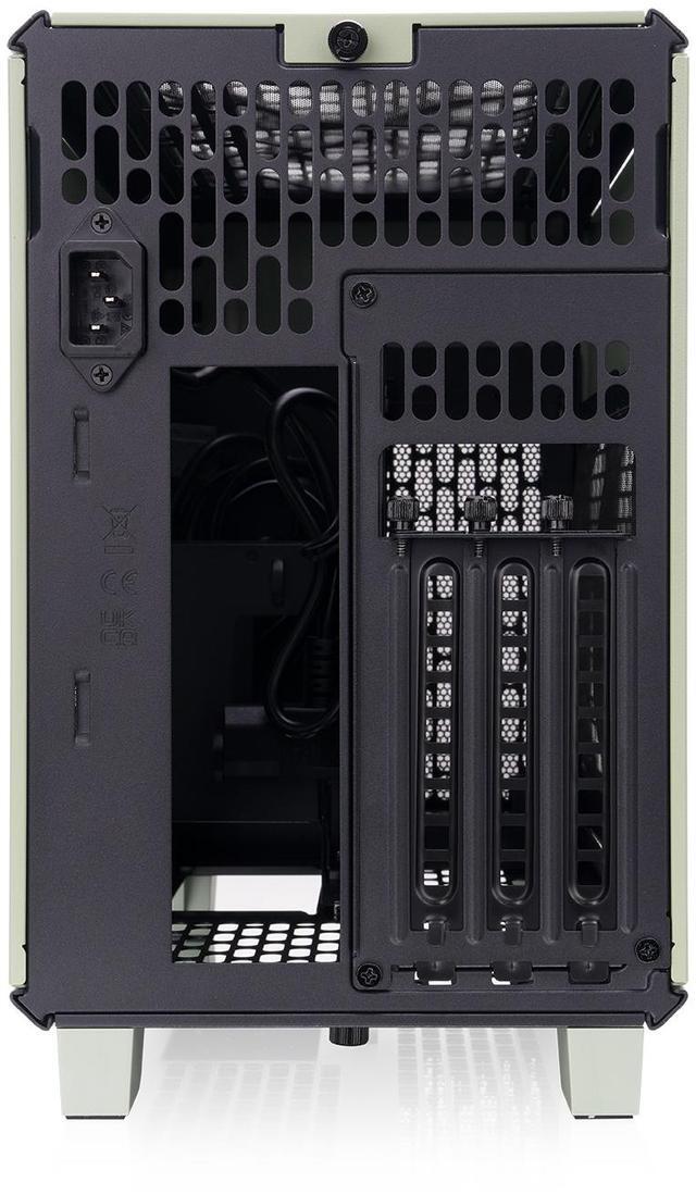 Alt view image 8 of 15 - Thermaltake TR100 SFF Chassis mITX Support 18.9 Liters PCIe 4.0 Riser Cable Included 360mm GPU Clearance 280mm Radiator Support Removable PCIe Bracket, Matcha Green, CA-11A-00SENN-00