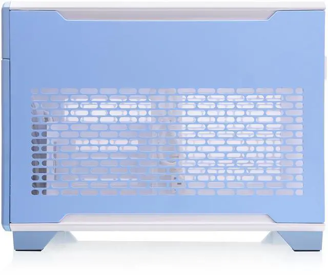 Alt view image 3 of 13 - Thermaltake TR100 SFF Chassis; mITX Support 18.9 Liters PCIe 4.0 Riser Cable Included 360mm GPU Clearance 280mm Radiator Support Removable PCIe Bracket, Hydrangea Blue, CA-11A-00SFNN-00