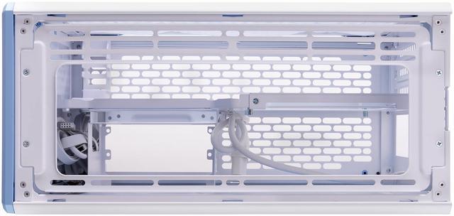 Alt view image 6 of 13 - Thermaltake TR100 SFF Chassis; mITX Support 18.9 Liters PCIe 4.0 Riser Cable Included 360mm GPU Clearance 280mm Radiator Support Removable PCIe Bracket, Hydrangea Blue, CA-11A-00SFNN-00