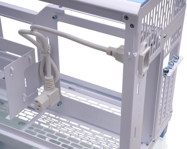 Alt view image 11 of 13 - Thermaltake TR100 SFF Chassis; mITX Support 18.9 Liters PCIe 4.0 Riser Cable Included 360mm GPU Clearance 280mm Radiator Support Removable PCIe Bracket, Hydrangea Blue, CA-11A-00SFNN-00