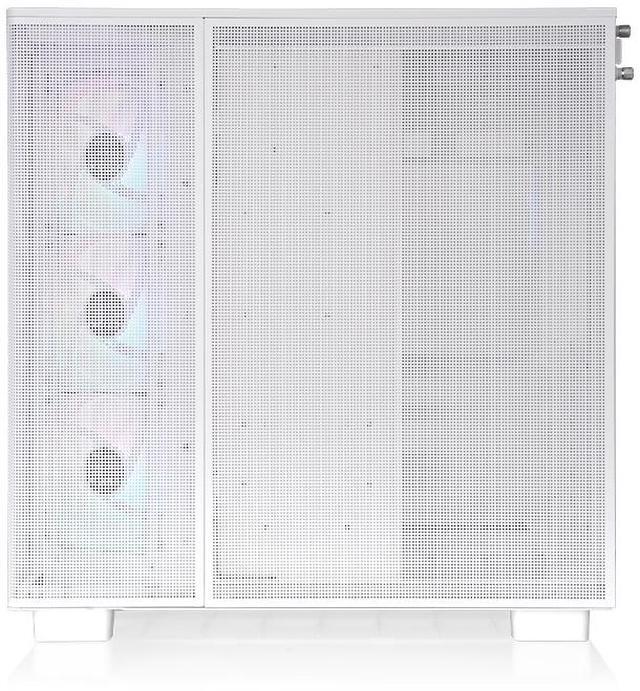 Alt view image 4 of 6 - Thermaltake View 380 XL TG ARGB; 4x120mm ARGB Lite Fans Included; 360mm Radiator Support; 420mm GPU Clearance; Hidden Connector Support; Dual Chamber; Snow; CA-11E-00M6WN-00