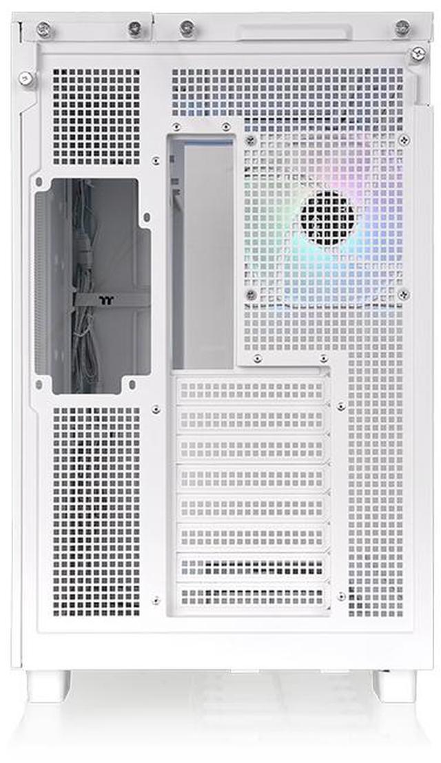 Alt view image 5 of 6 - Thermaltake View 380 XL TG ARGB; 4x120mm ARGB Lite Fans Included; 360mm Radiator Support; 420mm GPU Clearance; Hidden Connector Support; Dual Chamber; Snow; CA-11E-00M6WN-00