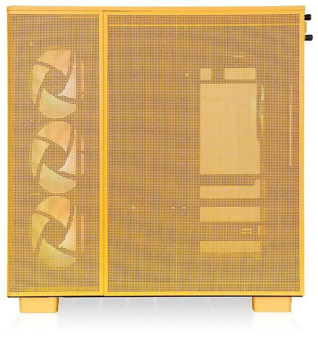 Alt view image 4 of 6 - Thermaltake View 380 XL TG ARGB; 4x120mm ARGB Lite Fans Included; 360mm Radiator Support; 420mm GPU Clearance; Hidden Connector Support; Dual Chamber; Bumblebee; CA-11E-00M4WN-00