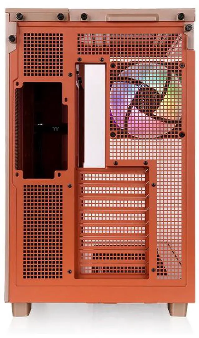 Alt view image 5 of 6 - Thermaltake View 380 XL TG ARGB; 4x120mm ARGB Lite Fans Included; 360mm Radiator Support; 420mm GPU Clearance; Hidden Connector Support; Dual Chamber; Gravel Sand; CA-11E-00MGWN-00