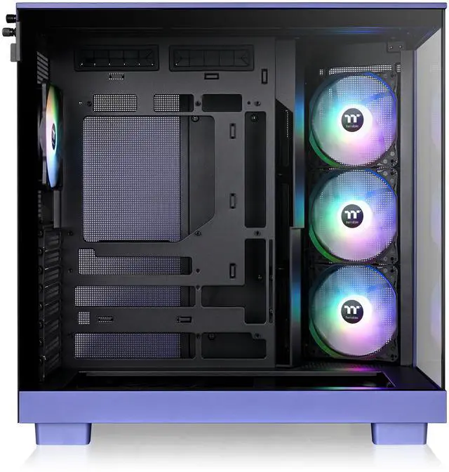 Alt view image 2 of 8 - Thermaltake View 380 XL TG ARGB; 4x120mm ARGB Lite Fans Included; 360mm Radiator Support; 420mm GPU Clearance; Hidden Connector Support; Dual Chamber; Future Dusk; CA-11E-00MNWN-00