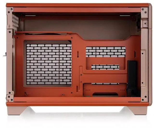 Alt view image 4 of 5 - Thermaltake TR100 SFF Chassis; mITX Support; 18.9 Liters; PCIe 4.0 Riser Cable Included; 360mm GPU Clearance; 280mm Radiator Support; Removable PCIe Bracket; Gravel Sand; CA-11A-00SGNN-00