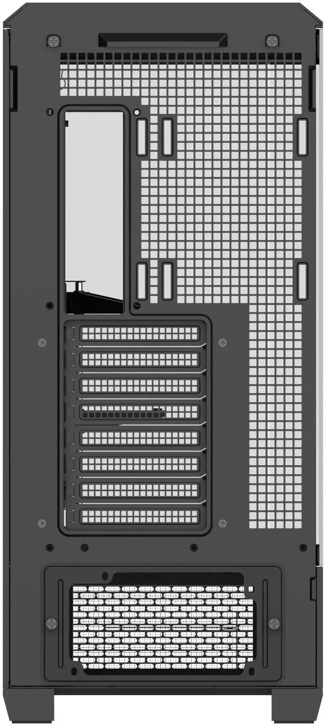 Alt view image 2 of 9 - Thermaltake View 600 TG; Full Tower; 420mm Radiator Support; 480mm GPU Clearance; Hidden Connector Support; Rotatable PCIe Slots; 220mm PSU Clearance; Black; CA-11H-00F1WN-00