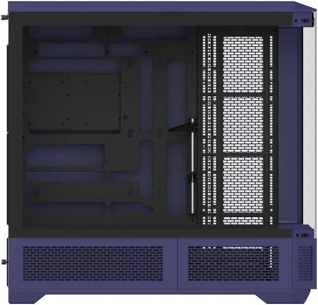 Alt view image 7 of 8 - Thermaltake View 600 TG; Full Tower; 420mm Radiator Support; 480mm GPU Clearance; Hidden Connector Support; Rotatable PCIe Slots; 220mm PSU Clearance; Future Dusk; CA-11H-00FNWN-00