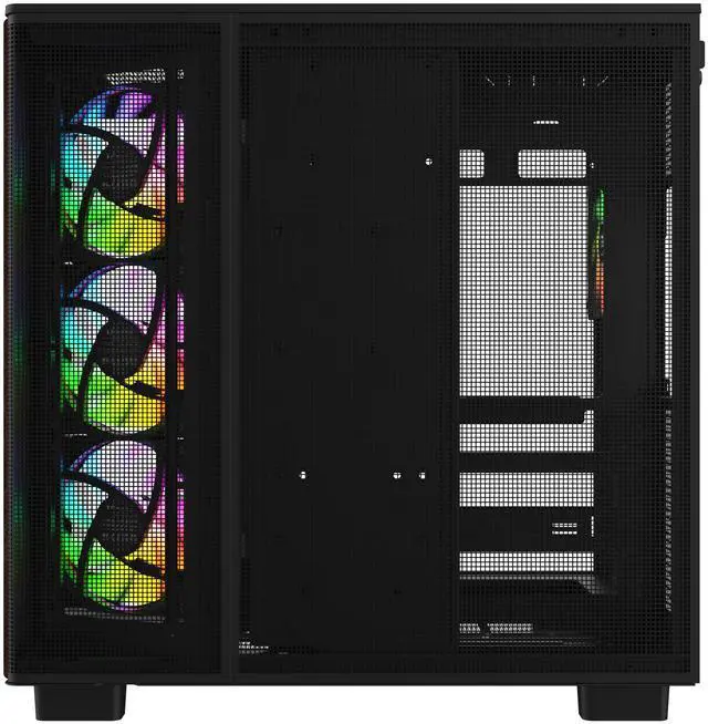 Alt view image 3 of 8 - Thermaltake View 380 XL WS ARGB; Mid Tower Chassis; Side Wood Trim; 4x120mm ARGB Lite Fans Included; 360mm Radiator Support; 420mm GPU Clearance; 180mm Max PSU Length; 160mm Air Cooler Max Height; ATX/mATX/mITX; Hidden Connector Support