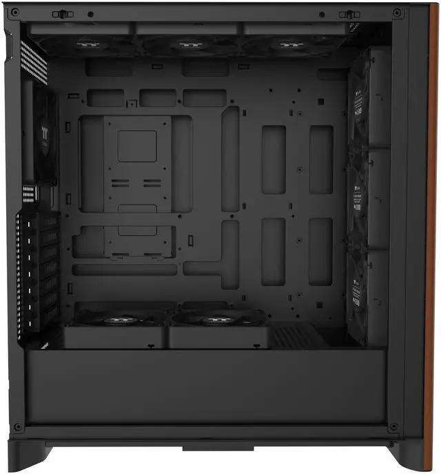 Alt view image 7 of 10 - Thermaltake S370 WS; Mid Tower Chassis; Wood Front Trim; 4x120mm CT120 PWM Fans Included; 360mm Radiator Support; 410mm GPU Clearance; 200mm Max PSU Length; 175mm Air Cooler Max Height; E-ATX/ATX/mATX/mITX; Hidden Connector Support