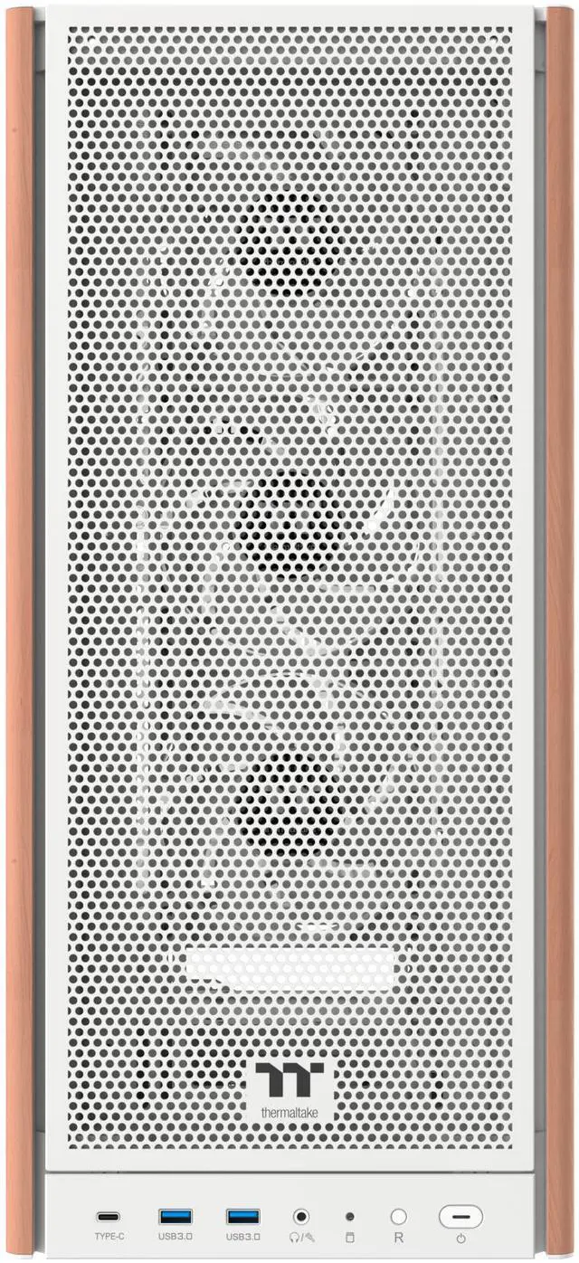 Alt view image 9 of 10 - Thermaltake S370 WS; Mid Tower Chassis; Wood Front Trim; 4x120mm CT120 PWM Fans Included; 360mm Radiator Support; 410mm GPU Clearance; 200mm Max PSU Length; 175mm Air Cooler Max Height; E-ATX/ATX/mATX/mITX; Hidden Connector Support