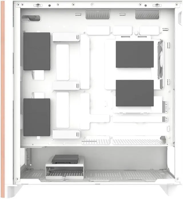 Alt view image 8 of 10 - Thermaltake S370 WS; Mid Tower Chassis; Wood Front Trim; 4x120mm CT120 PWM Fans Included; 360mm Radiator Support; 410mm GPU Clearance; 200mm Max PSU Length; 175mm Air Cooler Max Height; E-ATX/ATX/mATX/mITX; Hidden Connector Support