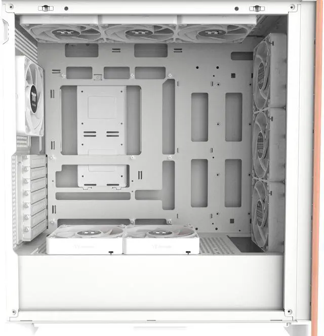 Alt view image 3 of 10 - Thermaltake S370 WS; Mid Tower Chassis; Wood Front Trim; 4x120mm CT120 PWM Fans Included; 360mm Radiator Support; 410mm GPU Clearance; 200mm Max PSU Length; 175mm Air Cooler Max Height; E-ATX/ATX/mATX/mITX; Hidden Connector Support