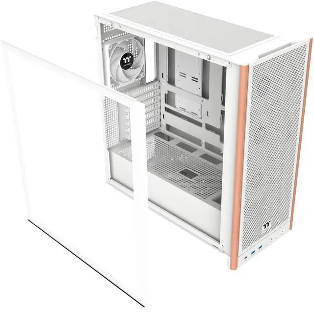 Main image of Thermaltake S370 WS; Mid Tower Chassis; Wood Front Trim; 4x120mm CT120 PWM Fans Included; 360mm Radiator Support; 410mm GPU Clearance; 200mm Max PSU Length; 175mm Air Cooler Max Height; E-ATX/ATX/mATX/mITX; Hidden Connector Support
