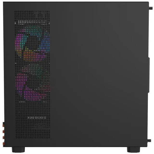 Alt view image 6 of 8 - Thermaltake View 270 Plus WS ARGB; Mid Tower; 3x120mm Lite Fans Included; 360mm Radiator Support; 420mm GPU Clearance; Bottom Wood Trim; E-ATX/ATX/mATX/mITX; 220mm PSU Clearance; Black