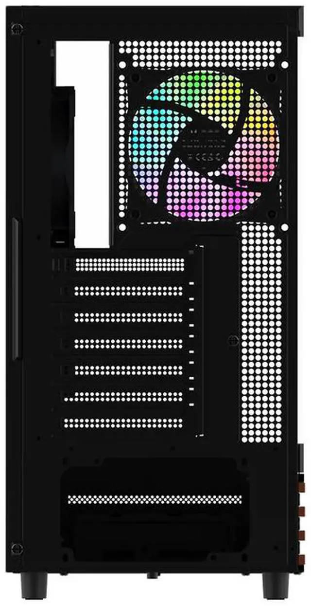 Alt view image 8 of 8 - Thermaltake View 270 Plus WS ARGB; Mid Tower; 3x120mm Lite Fans Included; 360mm Radiator Support; 420mm GPU Clearance; Bottom Wood Trim; E-ATX/ATX/mATX/mITX; 220mm PSU Clearance; Black