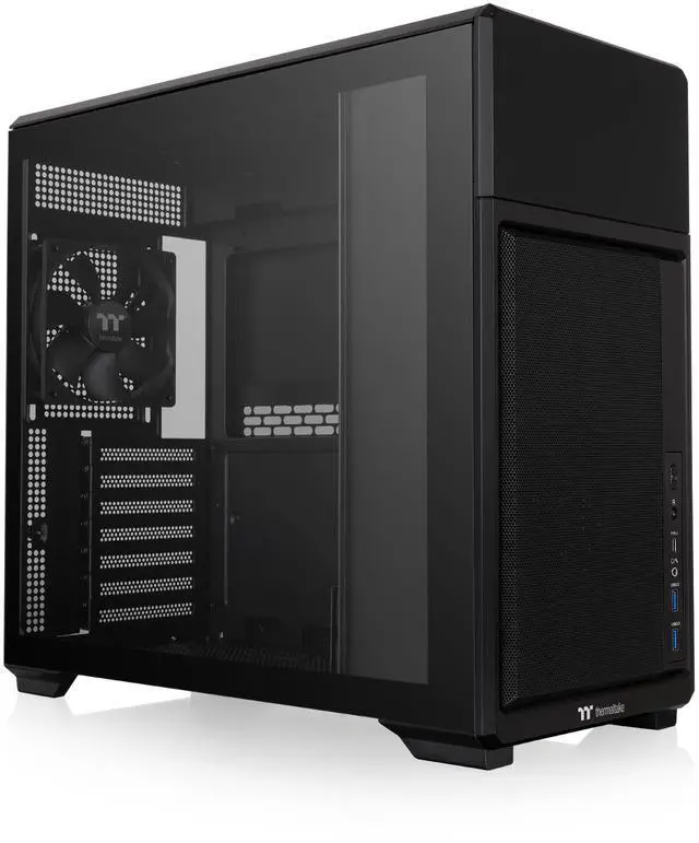 Main image of Thermaltake TR300; Mid Tower; 1x120mm PWM Fan Included; ATX/mATX/mITX Support; 360mm Radiator Support; 410mm GPU Clearance; 260mm PSU Clearance; 165mm Air Cooler Clearance; Black; CA-11M-00M1WN-00