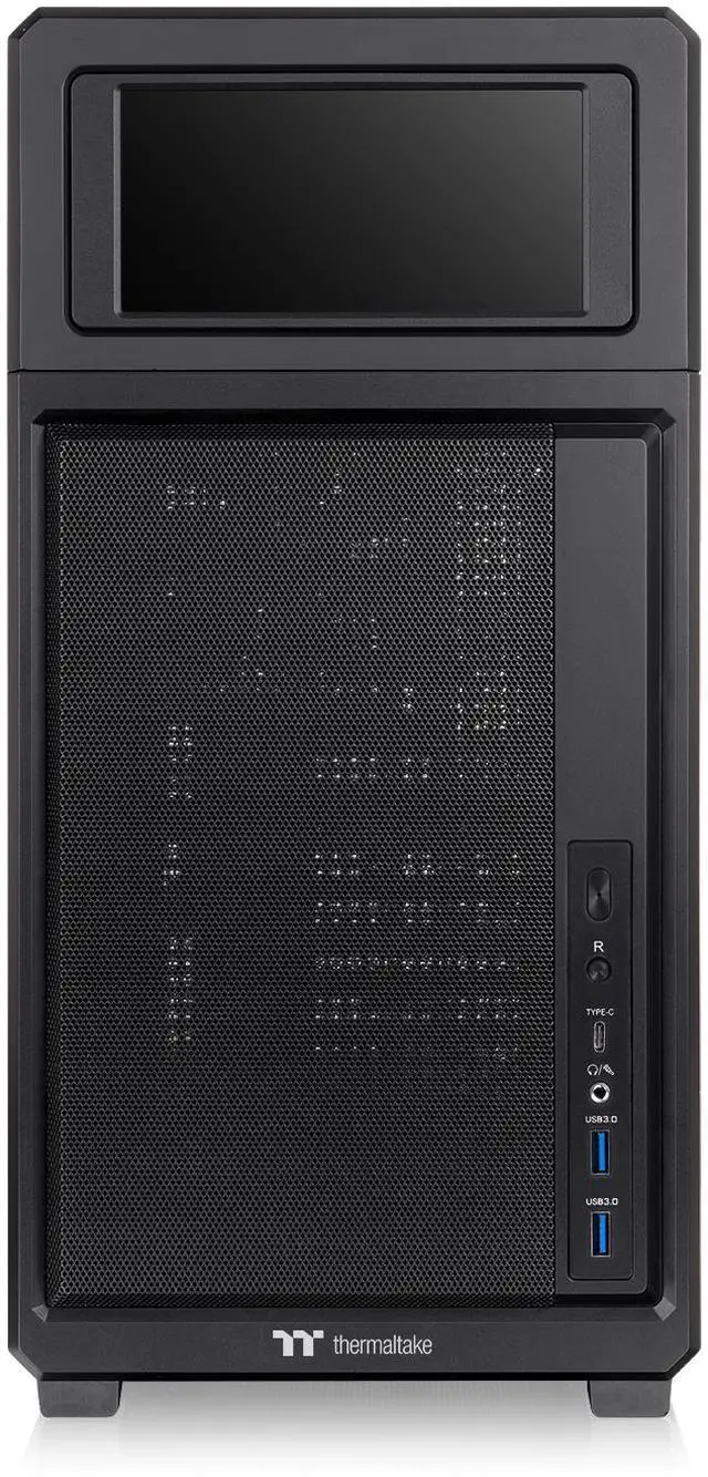 Alt view image 5 of 8 - Thermaltake TR300; Preinstalled 6.0 inch LCD Screen; Mid Tower; 1x120mm PWM Fan Included; ATX/mATX/mITX Support; 360mm Radiator Support; 410mm GPU; 260mm PSU; Black