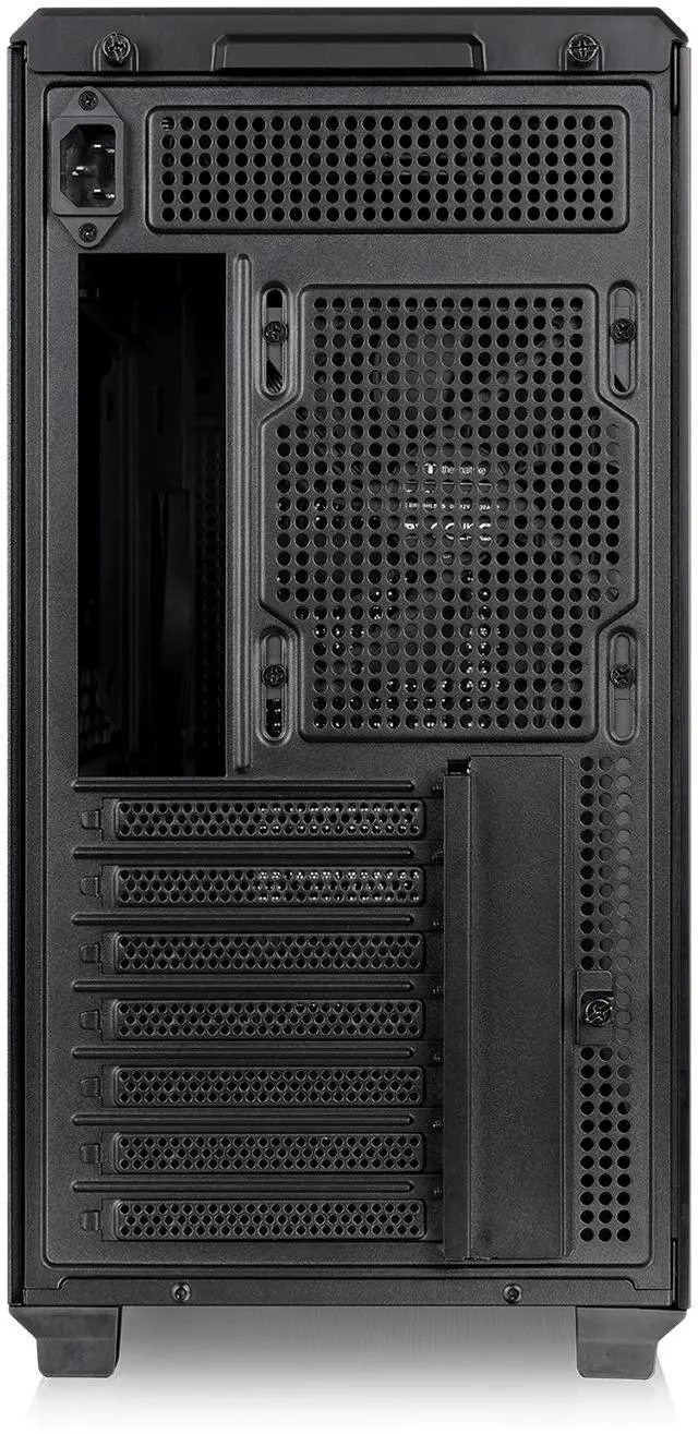 Alt view image 6 of 8 - Thermaltake TR300; Preinstalled 6.0 inch LCD Screen; Mid Tower; 1x120mm PWM Fan Included; ATX/mATX/mITX Support; 360mm Radiator Support; 410mm GPU; 260mm PSU; Black