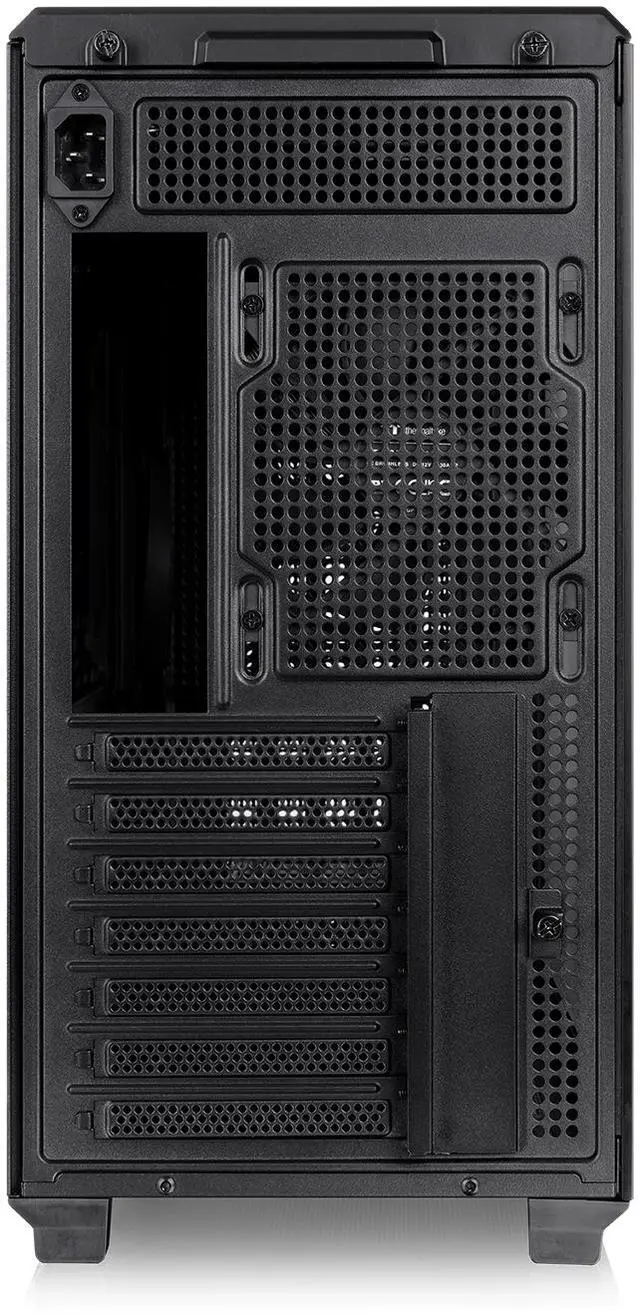 Alt view image 5 of 8 - Thermaltake TR300 WS; Preinstalled 6.0 Inch LCD Screen; Wood Trim; Mid Tower; 1x120mm PWM Fan Included; ATX/mATX/mITX Support; 360mm Radiator Support; 410mm GPU; 260mm PSU; Black