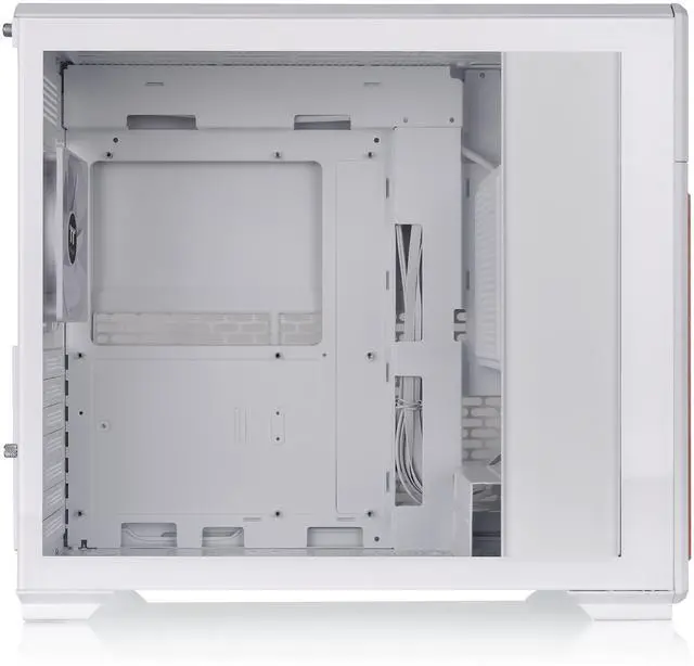 Alt view image 3 of 8 - Thermaltake TR300 WS; Preinstalled 6.0 Inch LCD Screen; Wood Trim; Mid Tower; 1x120mm PWM Fan Included; ATX/mATX/mITX Support; 360mm Radiator Support; 410mm GPU; 260mm PSU; Snow