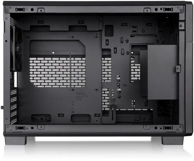 Alt view image 2 of 8 - Thermaltake TR200; Preinstalled 6.0 Inch LCD Screen; Micro Chassis; 1x120mm PWM Fan Included; mATX/mITX Support; 360mm Radiator Support; 365mm GPU; 258mm PSU; 175mm Air Cooler; Black