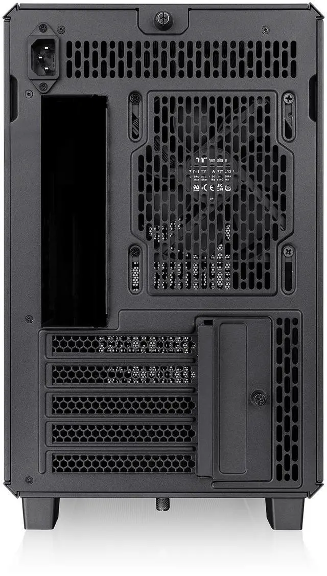 Alt view image 5 of 8 - Thermaltake TR200; Preinstalled 6.0 Inch LCD Screen; Micro Chassis; 1x120mm PWM Fan Included; mATX/mITX Support; 360mm Radiator Support; 365mm GPU; 258mm PSU; 175mm Air Cooler; Black