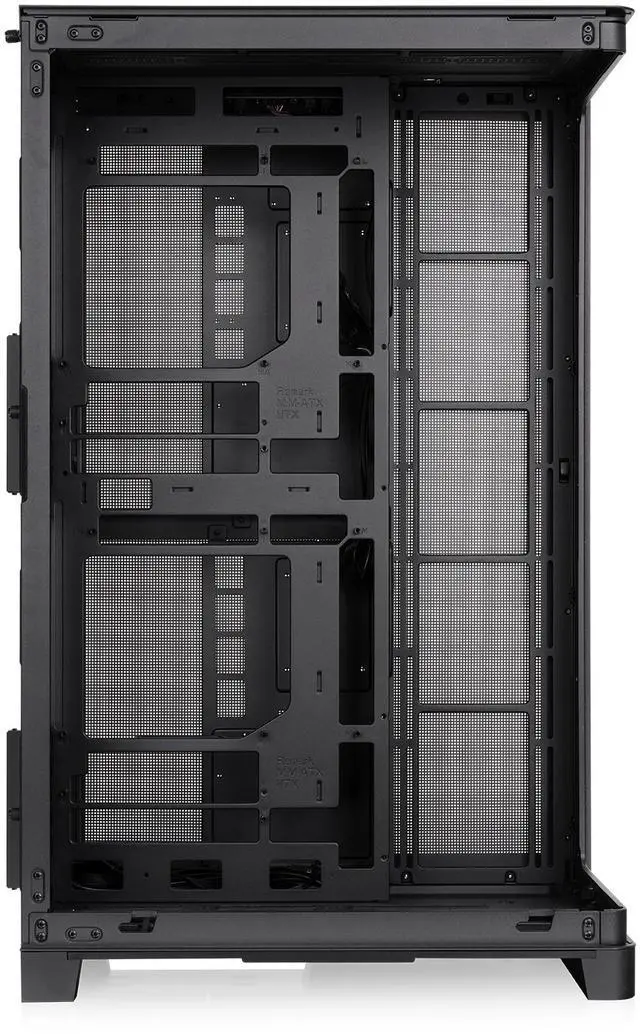 Alt view image 2 of 9 - Thermaltake CAPO X; Dual System Chassis; mATX/mITX; 4mm Curved TG; mATX Hidden Connector Support; 420mm Radiator Support; 420mm GPU Clearance; 250mm PSU Clearance; 180mm Air Cooler Clearance; Black