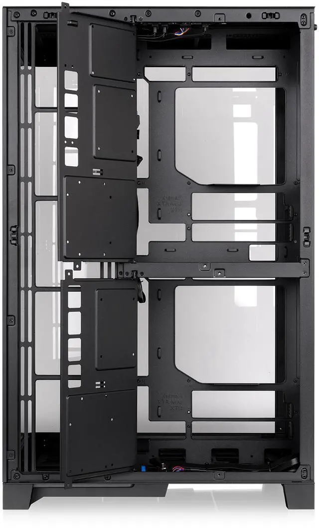 Alt view image 5 of 9 - Thermaltake CAPO X; Dual System Chassis; mATX/mITX; 4mm Curved TG; mATX Hidden Connector Support; 420mm Radiator Support; 420mm GPU Clearance; 250mm PSU Clearance; 180mm Air Cooler Clearance; Black