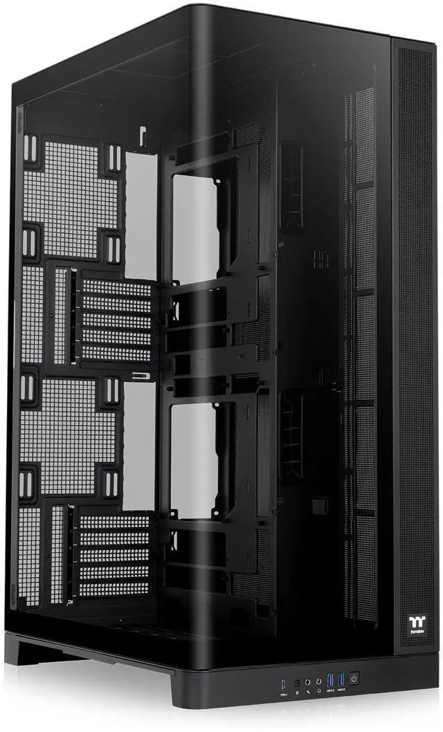Main image of Thermaltake CAPO X; Dual System Chassis; mATX/mITX; 4mm Curved TG; mATX Hidden Connector Support; 420mm Radiator Support; 420mm GPU Clearance; 250mm PSU Clearance; 180mm Air Cooler Clearance; Black