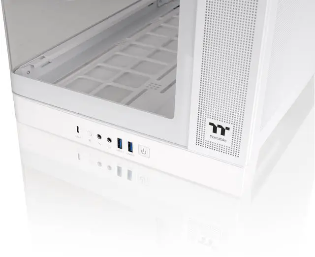 Alt view image 7 of 11 - Thermaltake CAPO X; Dual System Chassis; mATX/mITX; 4mm Curved TG; mATX Hidden Connector Support; 420mm Radiator Support; 420mm GPU Clearance; 250mm PSU Clearance; 180mm Air Cooler Clearance; Snow
