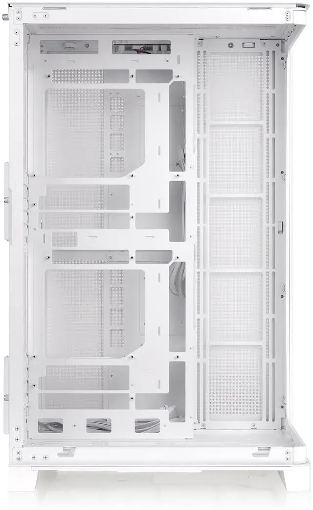 Alt view image 10 of 11 - Thermaltake CAPO X; Dual System Chassis; mATX/mITX; 4mm Curved TG; mATX Hidden Connector Support; 420mm Radiator Support; 420mm GPU Clearance; 250mm PSU Clearance; 180mm Air Cooler Clearance; Snow