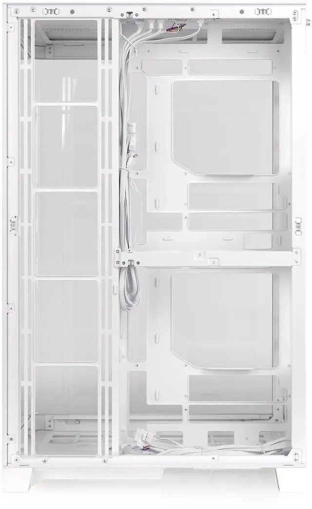 Alt view image 11 of 11 - Thermaltake CAPO X; Dual System Chassis; mATX/mITX; 4mm Curved TG; mATX Hidden Connector Support; 420mm Radiator Support; 420mm GPU Clearance; 250mm PSU Clearance; 180mm Air Cooler Clearance; Snow