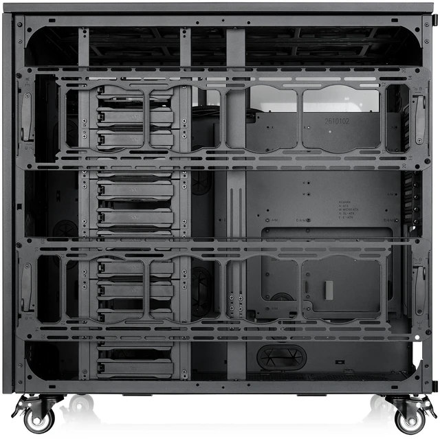 Alt view image 4 of 15 - Thermaltake AX1000 TG; Super Tower Chassis; Dual-System Workstation Support; SSI-CEB/SSI-EEB/XL-ATX/E-ATX/ATX/mATX/mITX; Hidden Connector Support; 420mm AIO Radiator Support; 560mm DIY Radiator-Black
