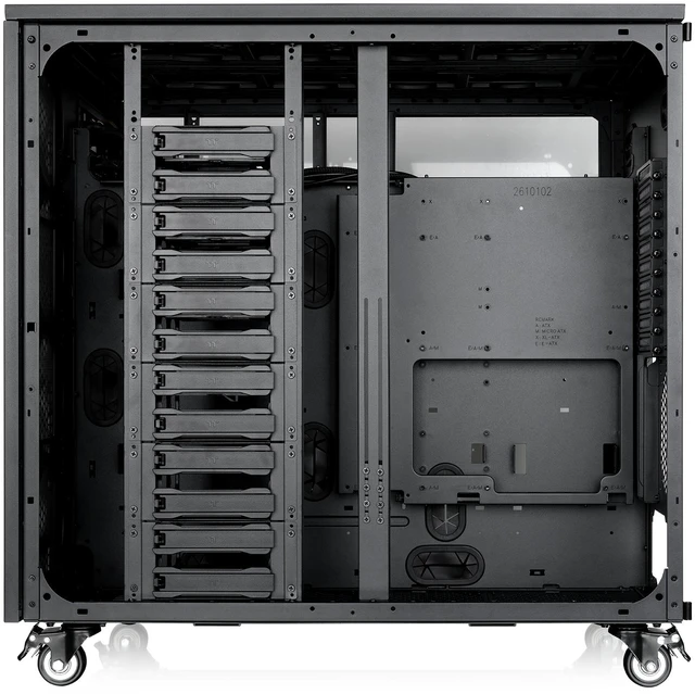 Alt view image 5 of 15 - Thermaltake AX1000 TG; Super Tower Chassis; Dual-System Workstation Support; SSI-CEB/SSI-EEB/XL-ATX/E-ATX/ATX/mATX/mITX; Hidden Connector Support; 420mm AIO Radiator Support; 560mm DIY Radiator-Black