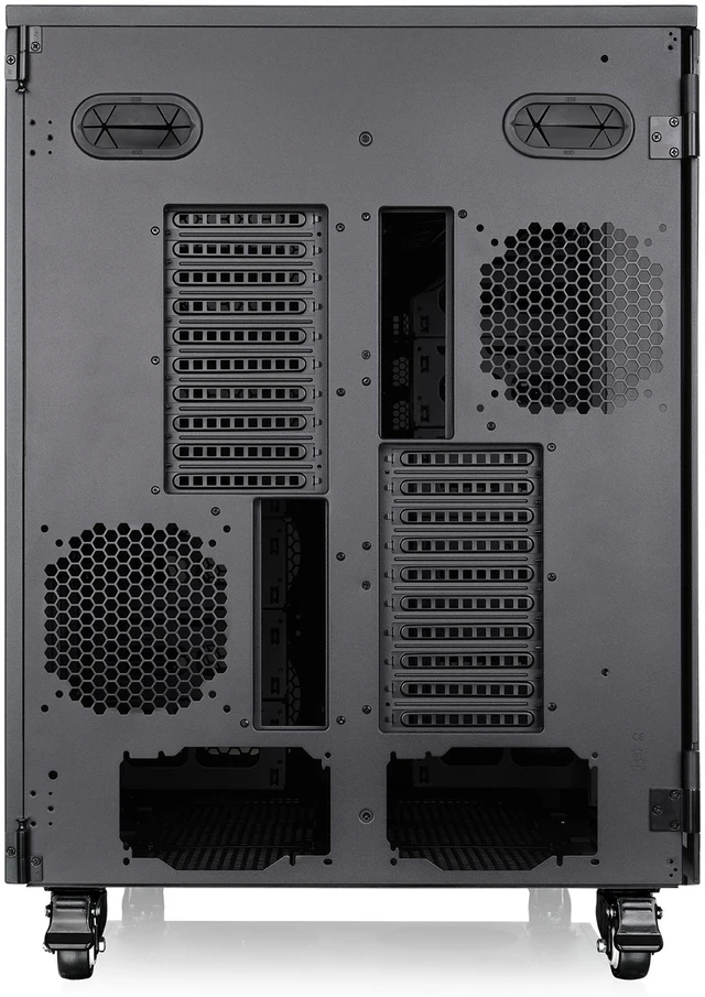 Alt view image 9 of 15 - Thermaltake AX1000 TG; Super Tower Chassis; Dual-System Workstation Support; SSI-CEB/SSI-EEB/XL-ATX/E-ATX/ATX/mATX/mITX; Hidden Connector Support; 420mm AIO Radiator Support; 560mm DIY Radiator-Black