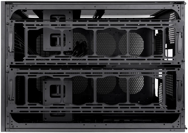 Alt view image 10 of 15 - Thermaltake AX1000 TG; Super Tower Chassis; Dual-System Workstation Support; SSI-CEB/SSI-EEB/XL-ATX/E-ATX/ATX/mATX/mITX; Hidden Connector Support; 420mm AIO Radiator Support; 560mm DIY Radiator-Black